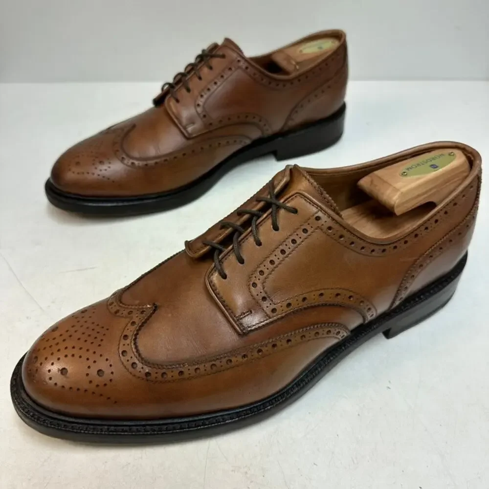 NEW HEELS Polo Ralph Lauren Brenton Wingtip Derby Goodyear Welt Made in Spain 12
